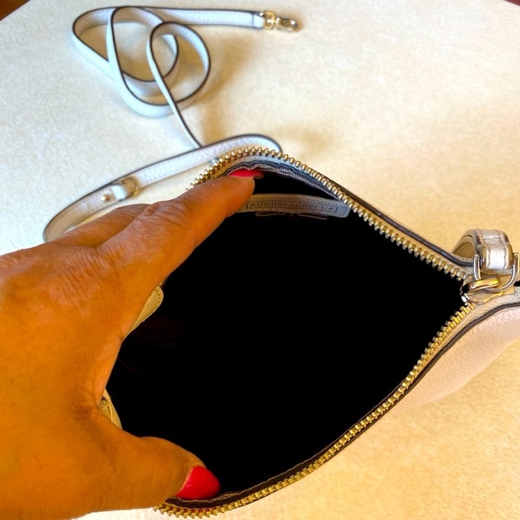 HENRI BENDLE White Leather Crossbody, EUC - Picture 7 of 11
